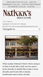 Mobile Screenshot of nathansmensstore.com